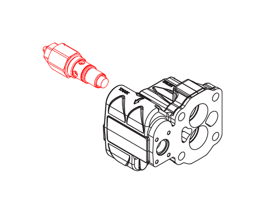 VALVULA DE ALIVIO PARA BOMBA HIDRAULICA DE VOLTEO