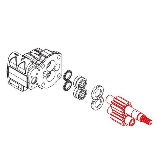 JUEGO DE FLECHAS DIRECTA PARA BOMBA HIDRAULICA 27GPM
